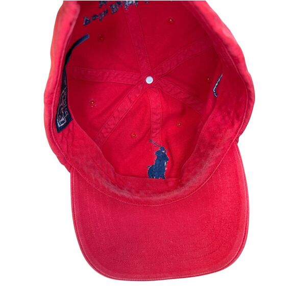 Polo Ralph Lauren Signature Big Pony #3 Hat MCMLXVII Red Vintage - Picture 7 of 7